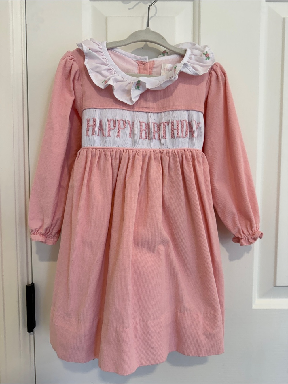 Cecil & Lou Smocked “Happy Birthday” Dress - 3T